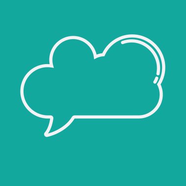 konuşma kabarcığı vektör çizimi 