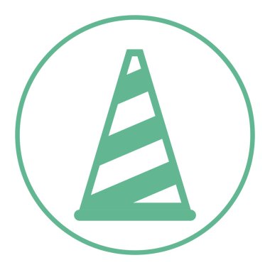 Tek izole yol simgesinin vektör illüstrasyonu