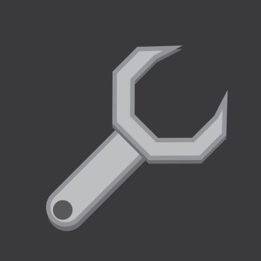 Modern oto tamir simgesinin vektör illüstrasyonu