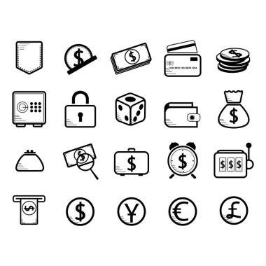 para simgesi vektör illüstrasyonu