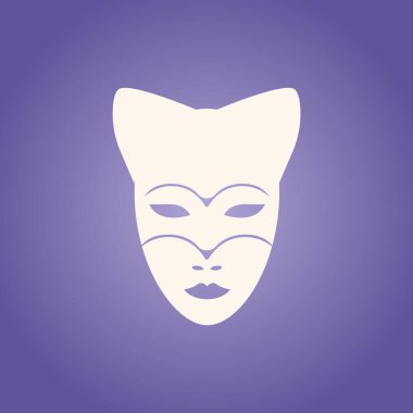 Bir maskenin vektör illüstrasyonu