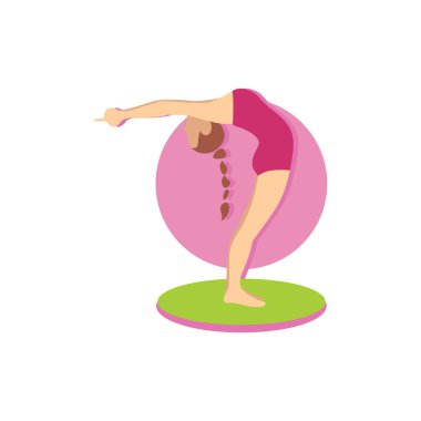 Yoga pozları. vektör illüstrasyonu