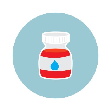 Modern b 'nin vektör illüstrasyonu tıbbi simgeden yoksun