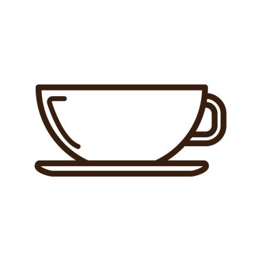 Restoran simgeleriyle basit biçimlendirilmiş pankart, vektör illüstrasyonu