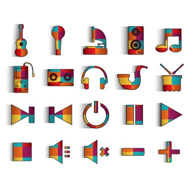 Basit grafik simgesi vektör illüstrasyonu