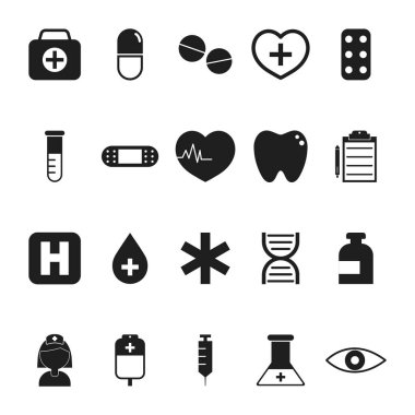 tıbbi simge işaret vektör illüstrasyonu 