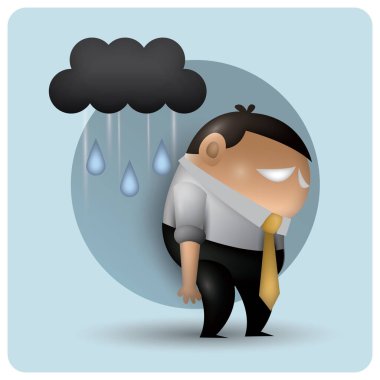 Tasarımınız için insan avatarının renkli vektör çizimi