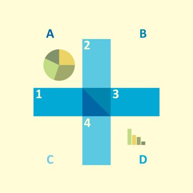 İş akışı düzeni, diyagram, sayı seçenekleri veya web tasarımı için vektör soyut geometrik elementler