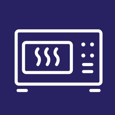 Modern b 'nin vektör çizimi mikrodalga ikonundan yoksundur