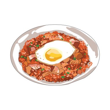 Yemek ve mutfağın vektör çizimi