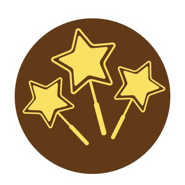 Bir yıldız simgesinin vektör illüstrasyonu