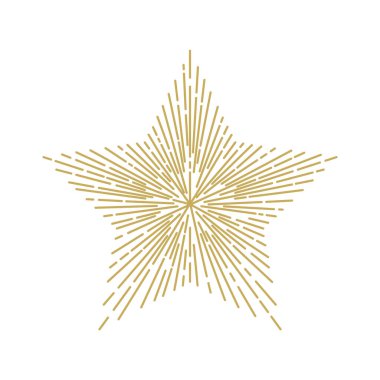Altın Kar Tanesi vektör çizimi