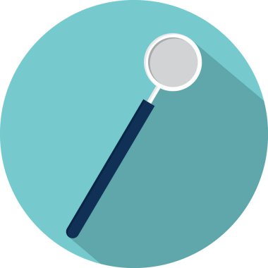 Diş düzlüğü simgesi, vektör illüstrasyonu