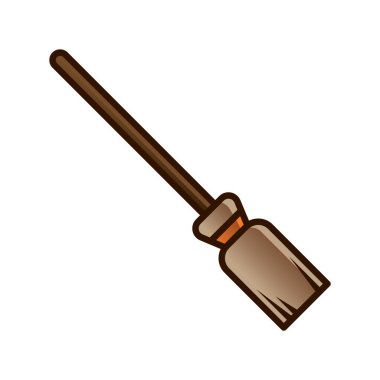 Çizgi film fırçasının vektör çizimi