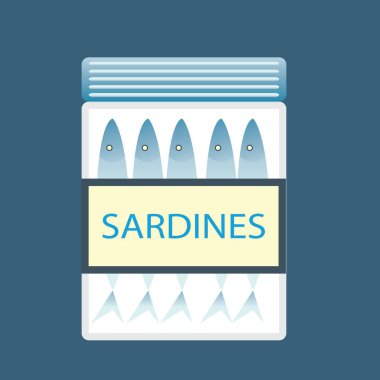 Satılık bir konteynırın vektör çizimi