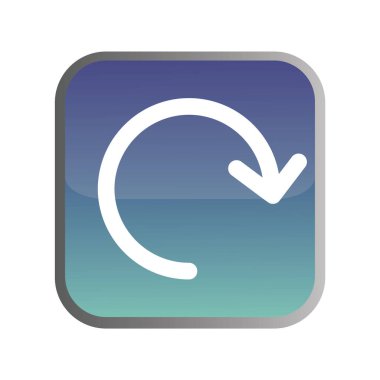 Düğme düz simgesi, vektör illüstrasyonu