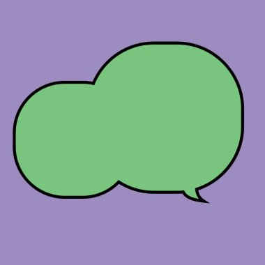 Bir bulutun vektör illüstrasyonu