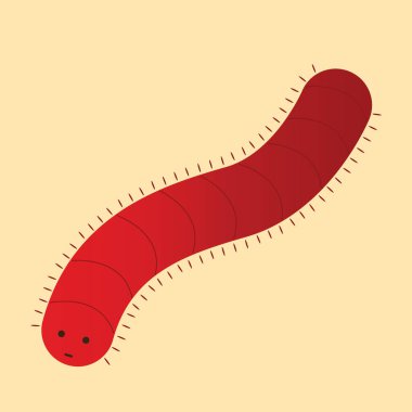 Vektör çizimi. Düz dizayn. kırmızı arkaplanda izole edilmiş resim