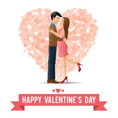 Sevgililer Günü Tasarımı, vektör illüstrasyonu E10 Grafikleri