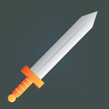 Bir kılıcın vektör illüstrasyonu