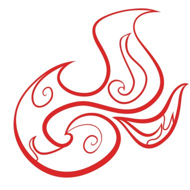 ateş alev ikonu vektör illüstrasyonuName 