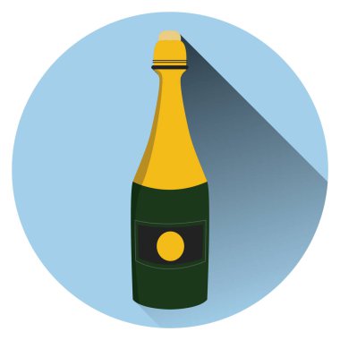 Şişe simgesinin vektör illüstrasyonu