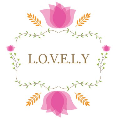 Metin ve çiçekli bir arkaplanın vektör illüstrasyonuName