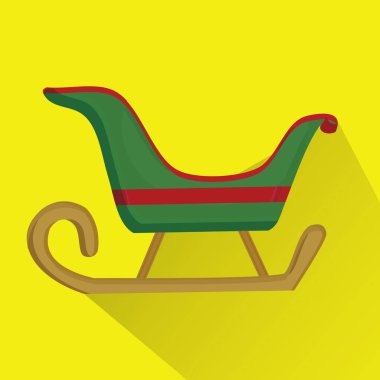 Modern düz tasarım Noel simgesinin vektör çizimi