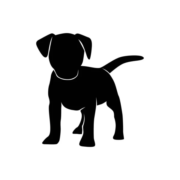 Hund Silhouette Symbol Vektor Illustration Grafik Design — Stockvektor