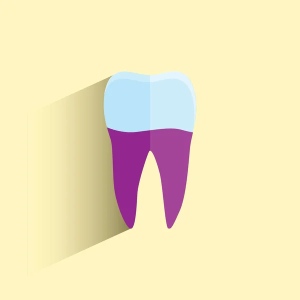 Ikona Zęba Ilustracja Wektora — Wektor stockowy