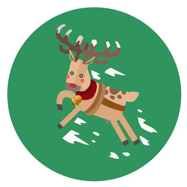 Vánoční Ikona Vektorové Ilustrace — Stockový vektor