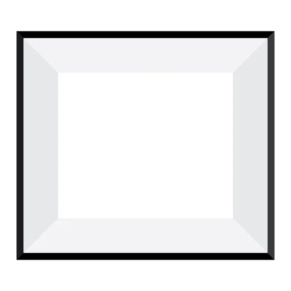 背景に隔離された白い写真フレーム — ストックベクタ