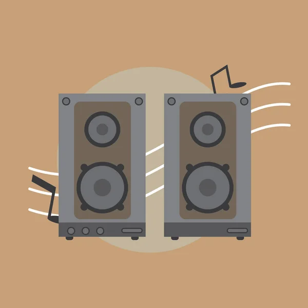 Vektorová Ilustrace Ikony Zvuku — Stockový vektor