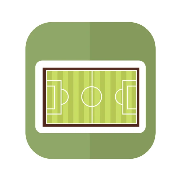 Design Vektorové Ilustrace Ikon Fotbalového Pole — Stockový vektor