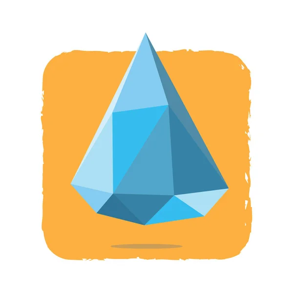 Geometric Shape Triangular Polygonal Logo Design Element Vector — Stock Vector