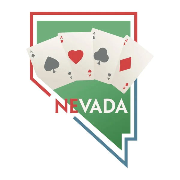 Ilustracja Wektorowa Ikony Stanu Nevada — Wektor stockowy