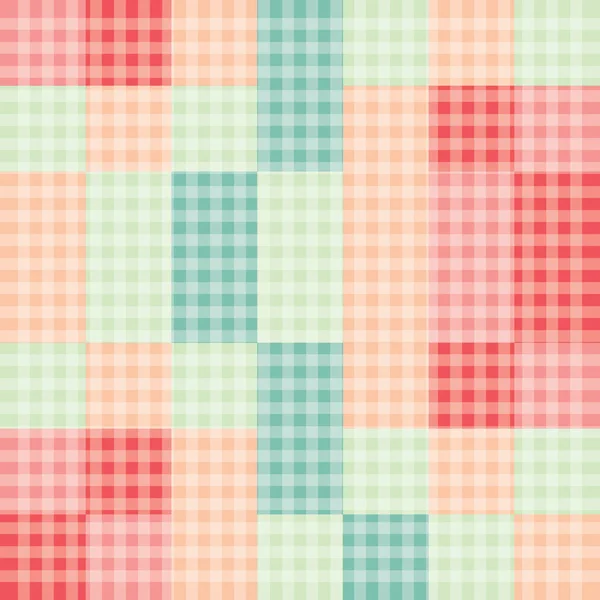 Colorful Plaid Vector Background Seamless Wallpaper — Stock Vector