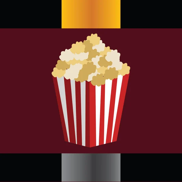 Popcorn Spand Vektor Illustration – Stock-vektor