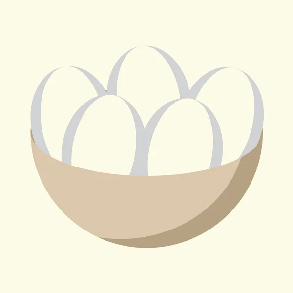Huevos Huevo Icono Comida Gastronomía Temática Diseño Aislado Ilustración Vectorial — Vector de stock