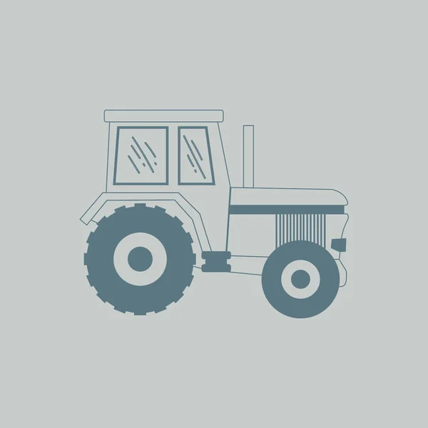 Vector Ilustración Del Icono Del Tractor Granja — Archivo Imágenes Vectoriales