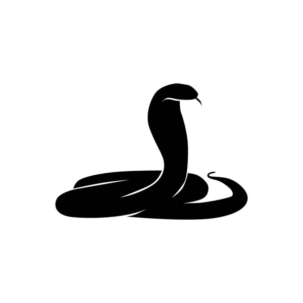 Vector Illustration Single Black Swan Icon — Stock Vector
