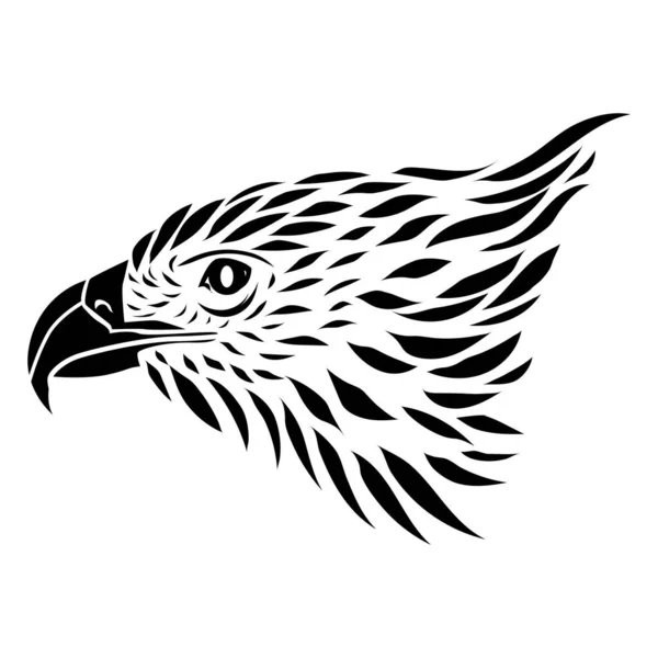 Icono Del Tatuaje Tribal Plana — Vector de stock