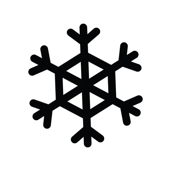 Snowflake Icon Vector Illustration — Stock Vector