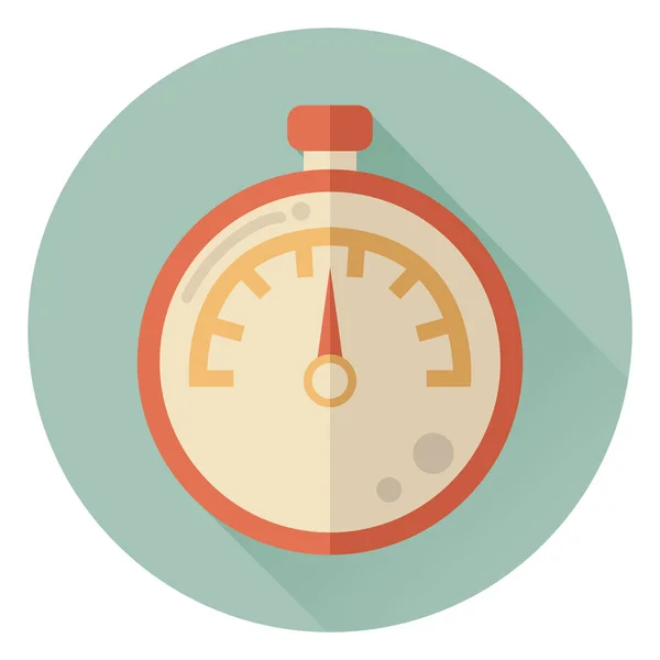 Stopwatch Platte Vectoricoon — Stockvector