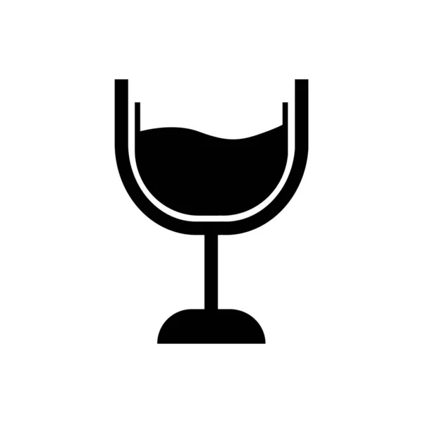 Wine Glass Icon Vector Illustration — Stock Vector