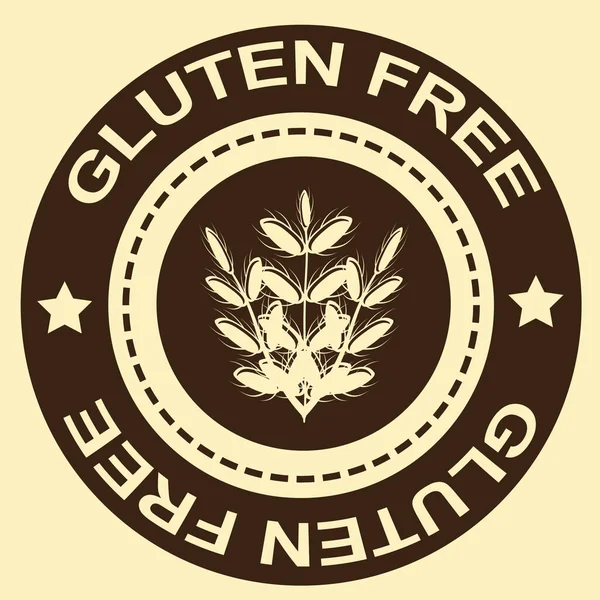 Illustration Vectorielle Sans Gluten — Image vectorielle