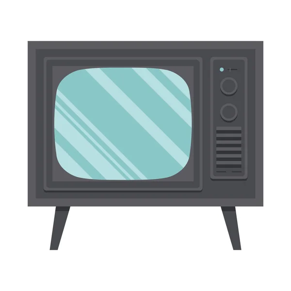 Icono Televisión Ilustración Plana Los Iconos Vectores Ordenador Para Web — Vector de stock
