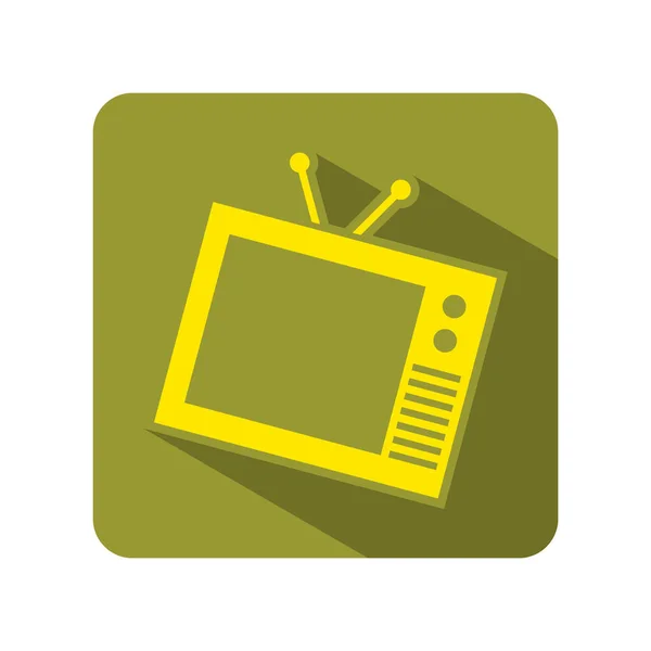 Icono Televisión Diseño Plano Estilo Eps — Vector de stock