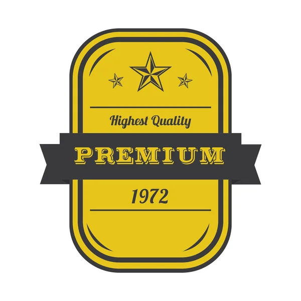 Premium Kalite Etiketinin Vektör Illüstrasyonu — Stok Vektör