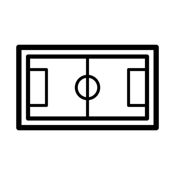 Icono Cancha Fútbol Vector Ilustración Diseño — Archivo Imágenes Vectoriales